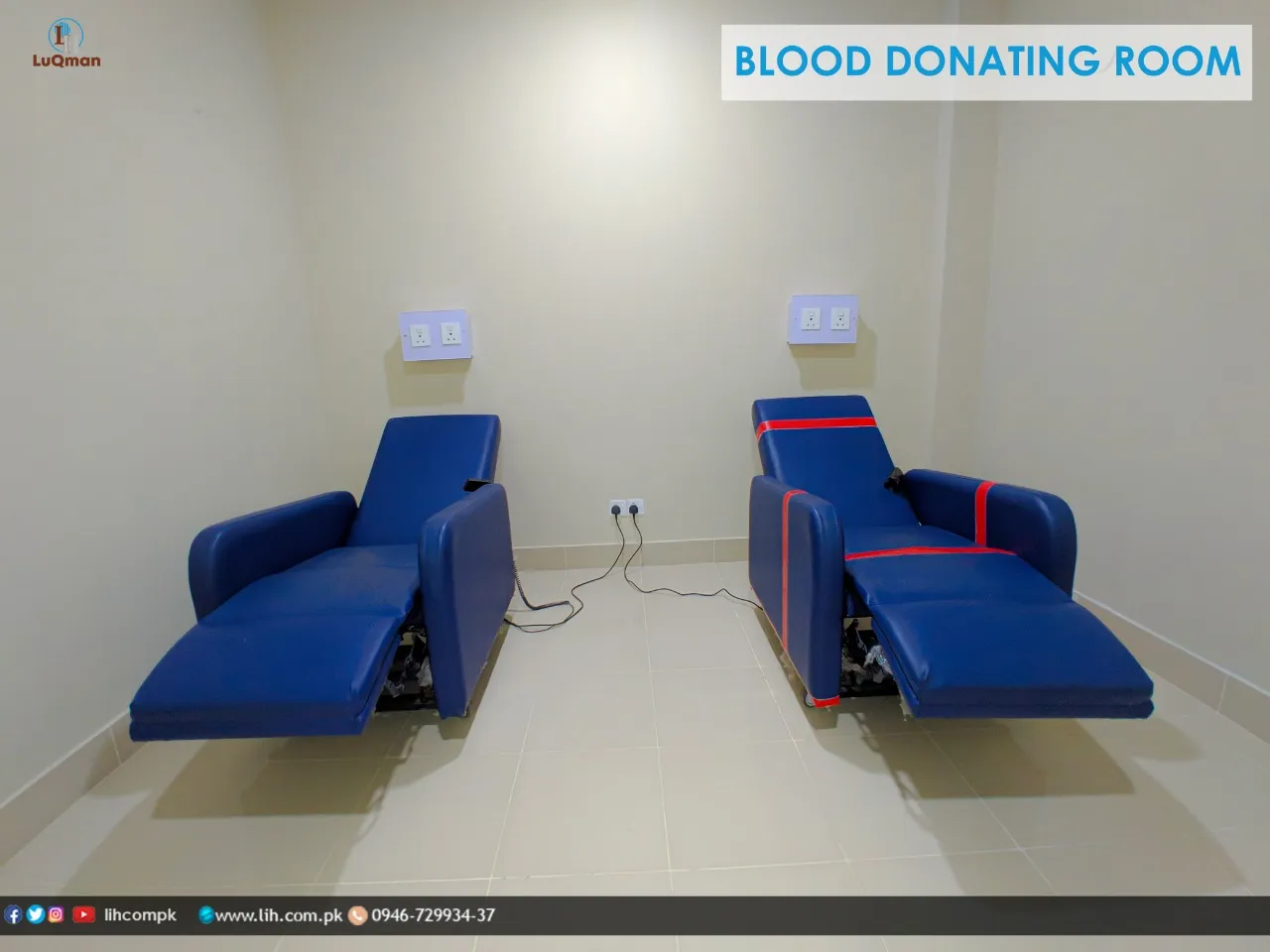 Blood Donation Room at LuQman International Hospital, view 1