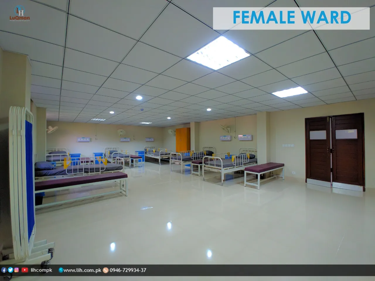 Female Ward at LuQman International Hospital, view 1